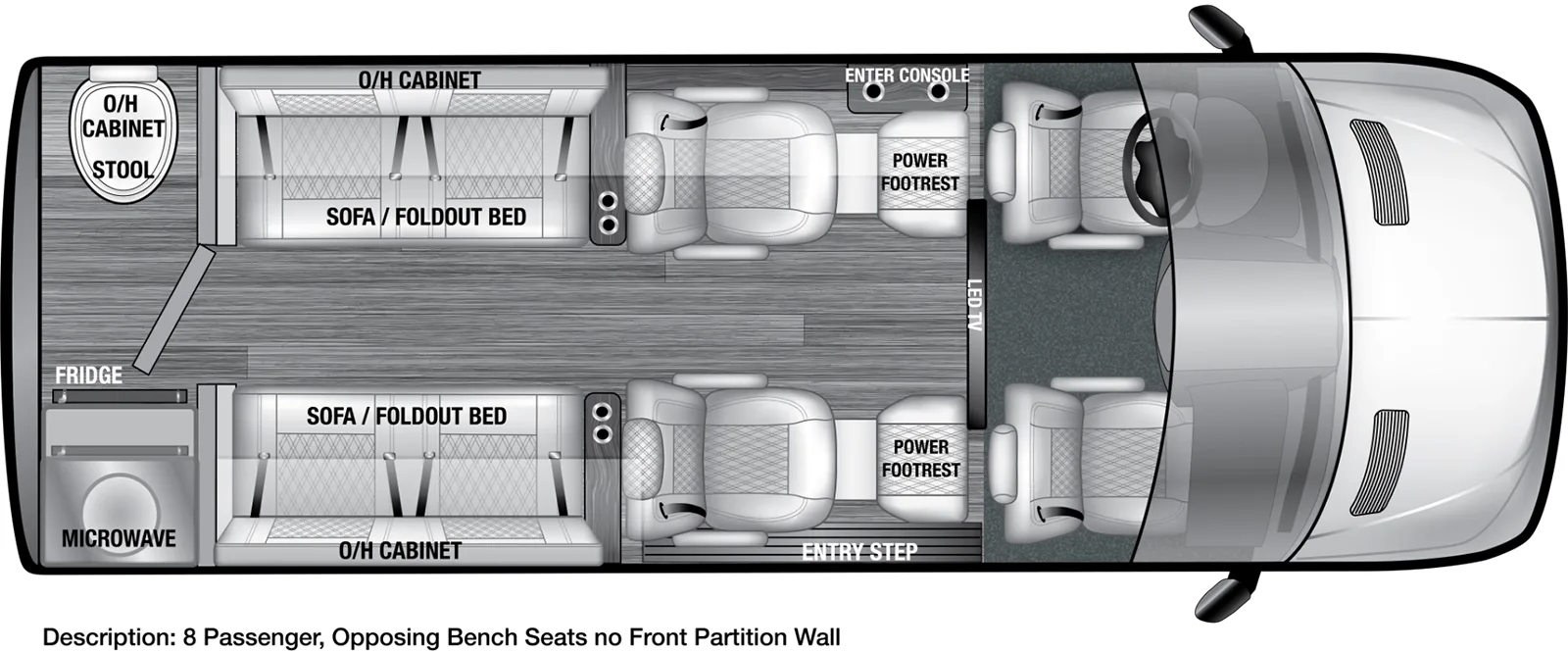 Vcruise 8OB Floorplan